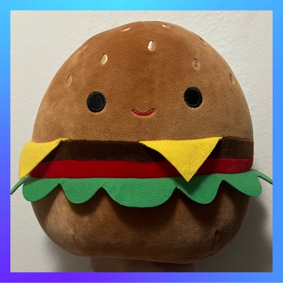 Squishmallow Carl the Burger NWT - Picture 1 of 2